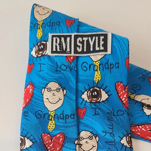 1998 Ralph Martin "I love Grandpa repeaters tie - Picture 5 of 6